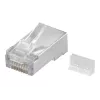 Wentronic Conector modular RJ45 apantallado 8P8C para cable redondo, a granel