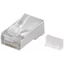 Wentronic Conector modular RJ45 apantallado 8P8C para cable redondo, a granel