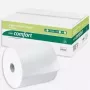 WEPA Comfort Rollo de toalla de manos, 2 capas, blanco extra, gofrado de líneas, adhesivo central azul, 205 mm de ancho, 150 m de largo, 6 rollos (316800)