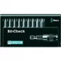 Wera 05056164001 set de 9 puntas Torx con soporte Rapidaptor, accionamiento hexagonal 1/4 inch, puntas de 25 mm, TX8–TX40, caja Bit-Check