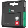 Wera 05057790001 Bit-Check Set de 20 puntas con soporte Rapidaptor, recubrimiento de diamante, codificación de colores Take it easy