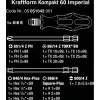 Wera Juego de puntas Kraftform Kompakt 60 de 17 piezas, ranura, Phillips, Pozidriv, TORX BO 05051042001