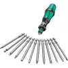 Wera Juego de puntas Kraftform Kompakt 60 de 17 piezas, ranura, Phillips, Pozidriv, TORX BO 05051042001