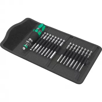 Wera Juego de puntas Kraftform Kompakt 60 de 17 piezas, ranura, Phillips, Pozidriv, TORX BO 05051042001