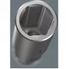 Wera 3/8 inch juego de vasos de perfil bajo con accionamiento sobre barra magnética, 9 piezas, métrico, negro/verde