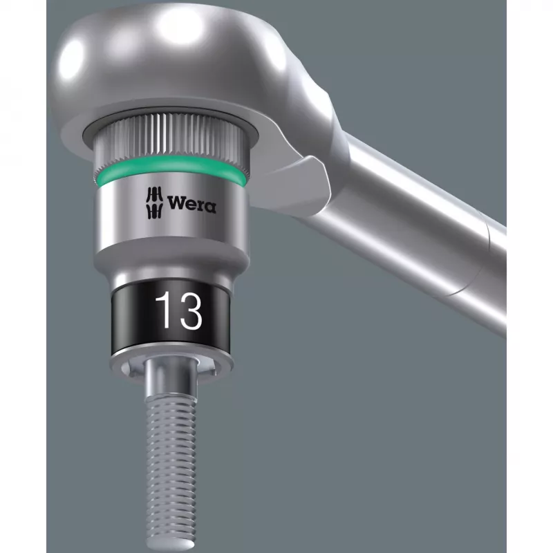 Wera 8100 SA 12 HF Zyklop Juego de vasos métricos con carraca 1/4