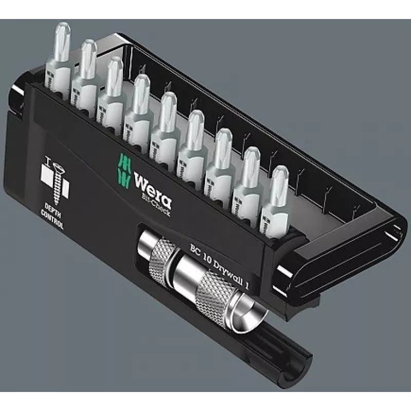 Wera Bit-Check 10 Drywall 1 Juego de puntas, 10 piezas