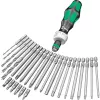 Wera Kraftform Kompakt H 1 Woodcraft mango destornillador con 12 puntas mixtas - Hex, Phillips, Pozidriv, Torx