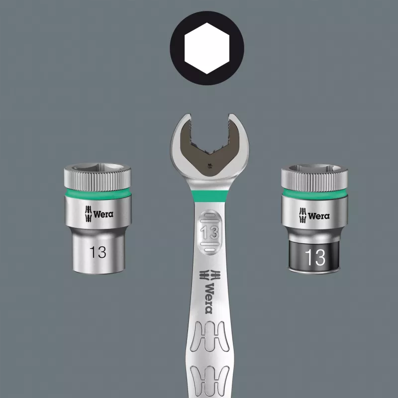 Wera Barra magnética para llaves de vaso A Imperial accionamiento 1/4 pulgadas, 4 soportes, 05005420001