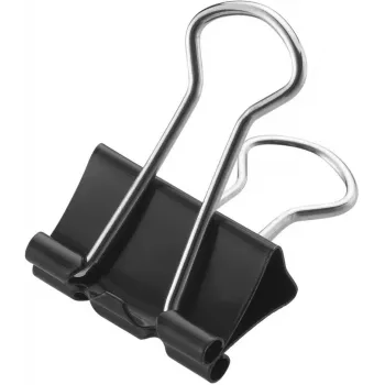 Westcott 12 clips de resorte negros 19 mm