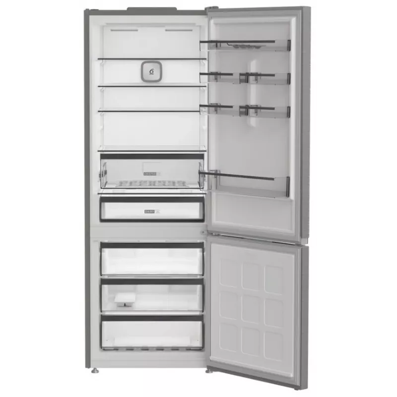 Whirlpool WHK2 6493 X4E frigorífico combi con congelador inferior, 490 l, No Frost, clase energética E, acero inoxidable