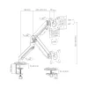 White Shark AKHENATEN I GMS-3209 Soporte para monitor, 1 monitor