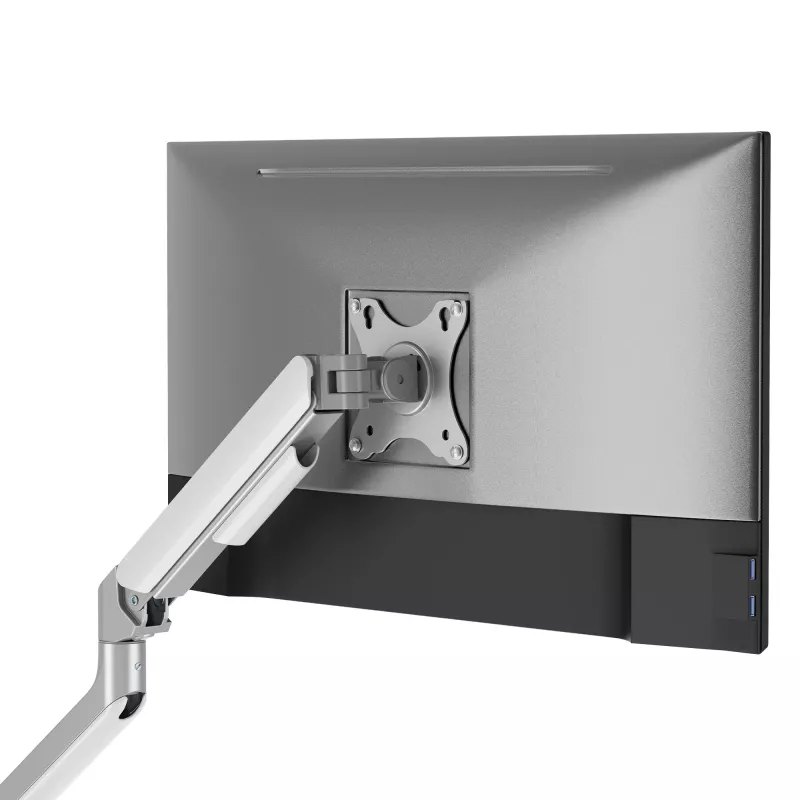 White Shark AKHENATEN-II GMS-3212 soporte para doble monitor – pistón de gas, pinza de mesa/pasacables de mesa, 17-32 inch, 9 kg por brazo, negro