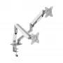 White Shark AKHENATEN-II GMS-3212 soporte para doble monitor – pistón de gas, pinza de mesa/pasacables de mesa, 17-32