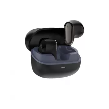 White Shark BLAZE-B GEB-TWS-201 auriculares inalámbricos True Wireless Bluetooth 5.1 in-ear con estuche de carga, protección al agua IPX4, control táctil, negro