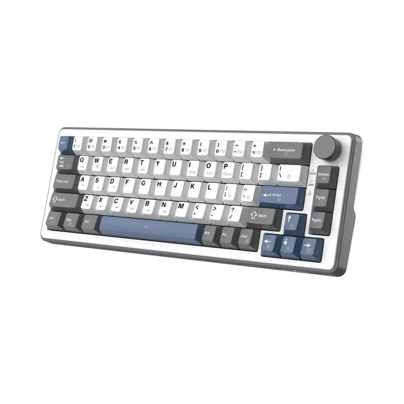 White Shark EXCALIBUR M teclado mecánico (GK-009251) con Outemu Blue Switches, iluminación RGB, US-Layout, blanco