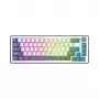 White Shark EXCALIBUR M teclado mecánico (GK-009251) con Outemu Blue Switches, iluminación RGB, US-Layout, blanco