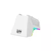 White Shark GAWAIN-W ratón gaming inalámbrico – 12000 DPI, batería de 500mAh, 56g, blanco