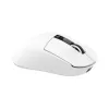 White Shark GAWAIN-W ratón gaming inalámbrico – 12000 DPI, batería de 500mAh, 56g, blanco