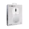 White Shark LUCAN-W WGM-5022 ratón gaming inalámbrico de 12000 DPI, blanco
