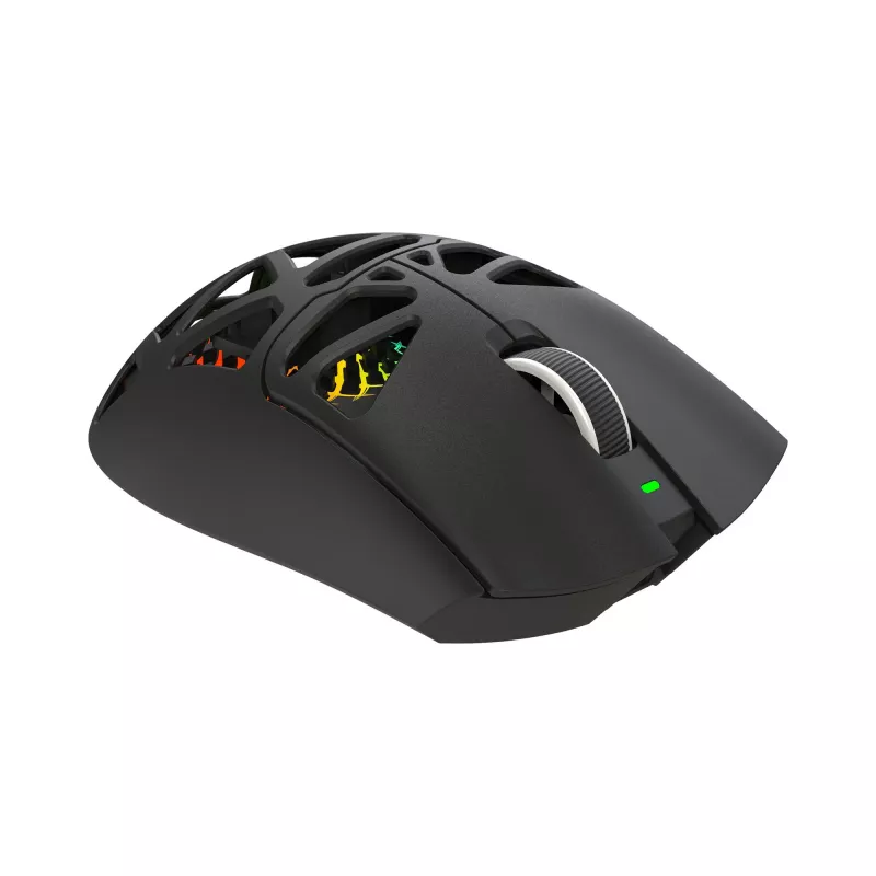Ratón gaming óptico con cable White Shark MORIEN WGM-5025 negro, 7200 DPI, 7 botones programables, iluminación RGB, diestro