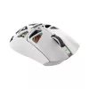 White Shark MORIEN WGM-5025 ratón gaming tri-modo (BT / 2,4 GHz / con cable), 6200 DPI (hasta 12000), RGB, blanco