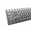 Teclado gaming mecánico White Shark Nunchaku TKL, gris, Outemu Blue Switch, RGB Hot-Swap, con cable USB