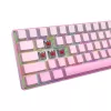 White Shark NUNCHAKU-P-US-RED.SW Teclado mecánico gaming TKL - 87 teclas, interruptores Outemu Red, iluminación RGB, rosa