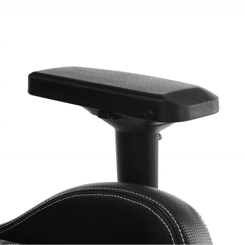 White Shark PHOENIX Silla Gaming Negra – Silla de PU piel ergonómica con respaldo ajustable, pistón de gas clase 4, capacidad de carga 120 kg
