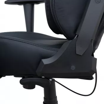 White Shark SPEEDWAY silla gaming, piel sintética negra, reposabrazos 2D, inclinación 180°