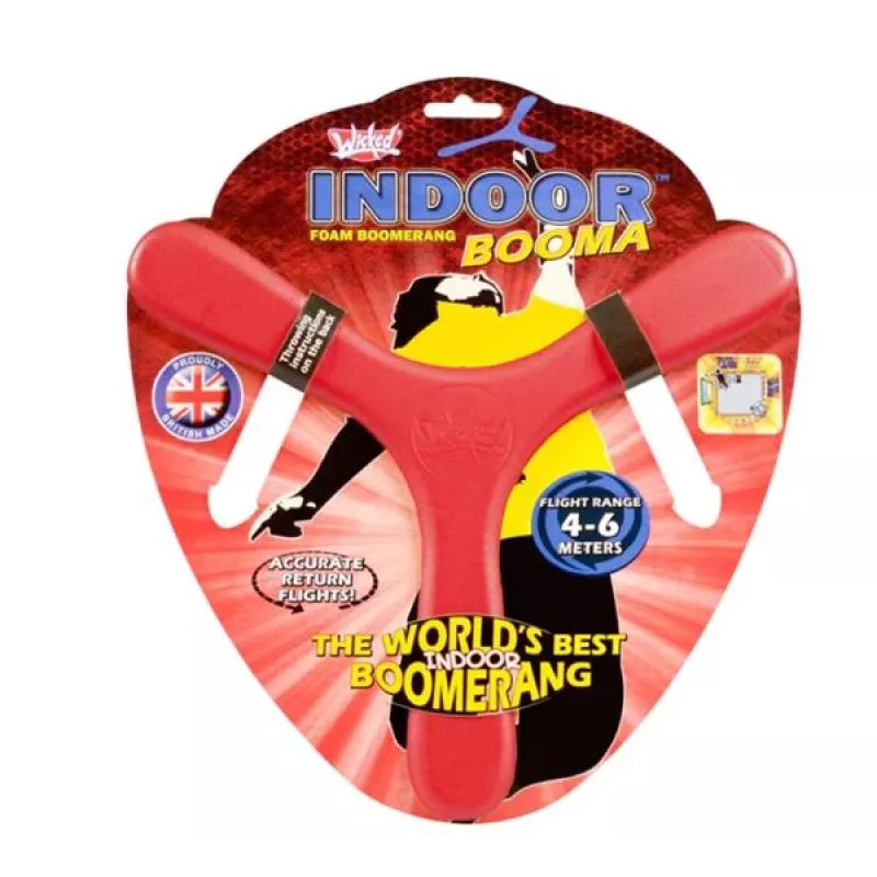 Wicked Vision Bumerán Indoor Booma de espuma blanda - True Return, varios colores