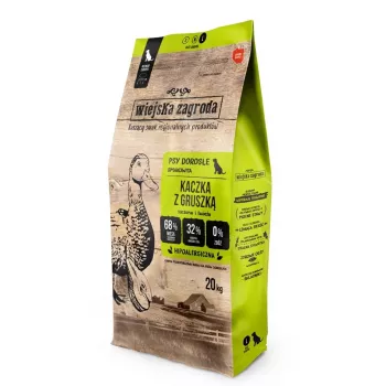 Wiejska Zagroda pienso seco para perros pato con pera Adult Medium Chunks 20kg
