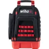 Wiha 45528 Mochila de herramientas para electricista, 28 piezas, 385 x 260 x 530 mm, Negro/Rojo