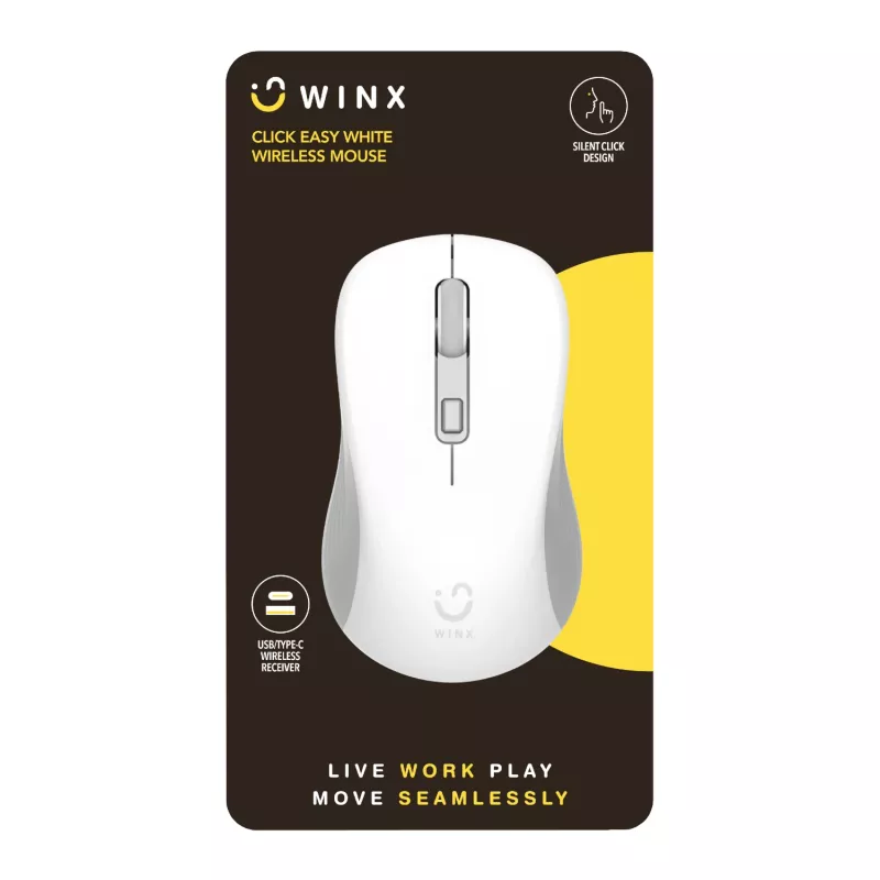 WINX CLICK Easy ratón inalámbrico 1600DPI 2.4GHz - blanco