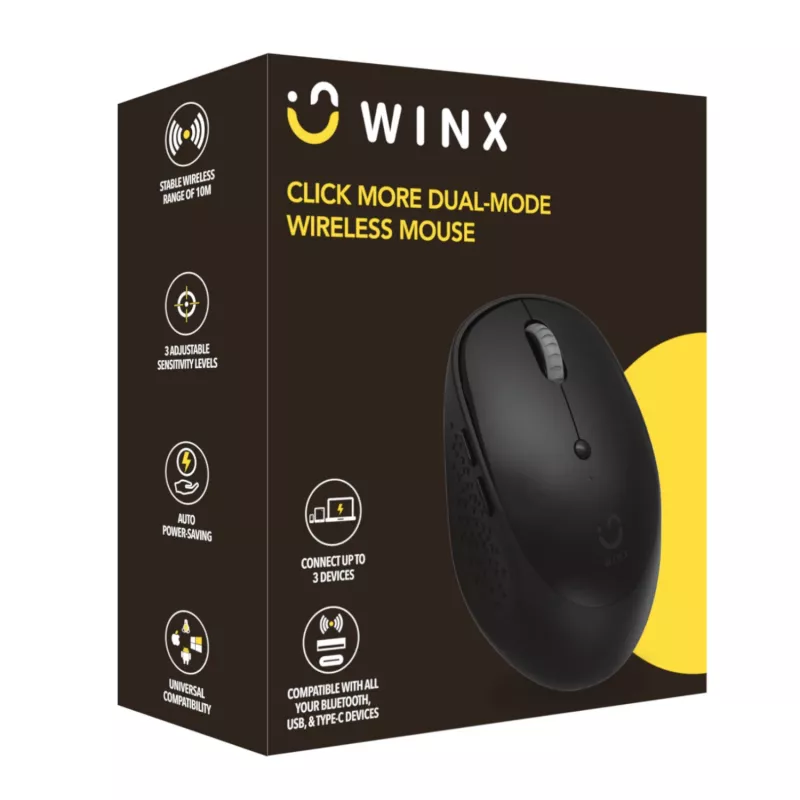 WINX CLICK More Ratón inalámbrico de doble modo - negro