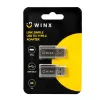 Adaptador WINX LINK Simple USB a Type-C doble pack (USB-A macho a USB-C hembra, 5Gbit/s, 15W, Space Grey, pack de 2)
