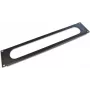 Wirewin Placa de entrada de cables de 19 pulgadas 2U sin cepillo, Negro RAL9005 (KDP 2HE OB BL)