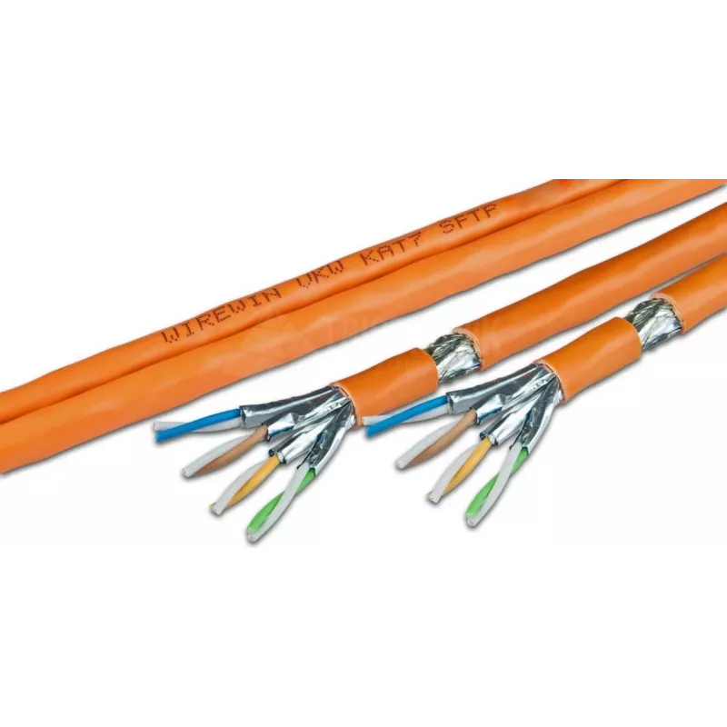 Wirewin VKW SFTP K7 LSOH3 500DXB cable de red Cat.7 S/FTP por metros, 500 m, naranja, LSOH3