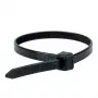 Brida de cable de nailon negra WKK estable a los UV 710x9mm 100 uds.