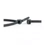 WKK Bridas de nailon negras estabilizadas a los rayos UV 100 x 2,5 mm, pack de 100