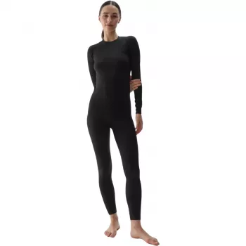 Camiseta térmica mujer 4F F176 Deep Black Allover XS/S