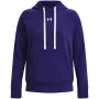 Sudadera con capucha Under Armour Rival Fleece HB mujer azul marino medianoche
