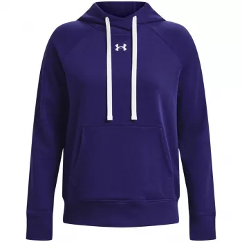 Sudadera con capucha con forro polar Rival HB para mujer Under Armour Midnight Navy/White