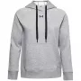 Under Armour mujer Rival Fleece HB sudadera con capucha Mod Gray Light Heather