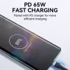 Cable USB-C a USB-C Wozinsky 1 m 60W PD carga rápida y sincronización de datos negro