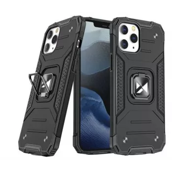 Funda Wozinsky Apple iPhone 12 Pro Max Ring Armor con soporte - funda protectora resistente, negra