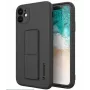 Wozinsky Apple iPhone 12 Pro Max funda de silicona con soporte negro