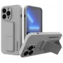 Wozinsky Funda con Soporte para Apple iPhone 13 Funda de Silicona con Patas Gris