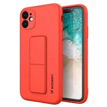 Wozinsky Apple Kickstand funda flexible de silicona iPhone 11 roja