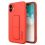Wozinsky Apple Kickstand funda flexible de silicona iPhone 11 roja